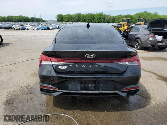 2021 Hyundai Elantra SEL with VIN KMHLN4AG5MU118993, listed as a Copart auction lot 53827655 with 54,311 mi miles and Salvage Title. Bid and sale history available at carsss.com. Image 6.