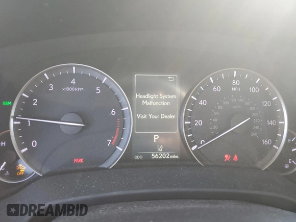 2020 Lexus RX with VIN 2T2HZMDA7LC223550, listed as a Copart auction lot 48461155 with 56,202 mi miles and Salvage Title. Bid and sale history available at carsss.com. Image 9.