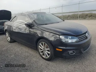 2015 Volkswagen Eos Komfort with VIN WVWBW8AH8FV002052, listed as a Copart auction lot 76487114 with Not Provided miles and Salvage Title. Bid and sale history available at DreamBid. Image 4.