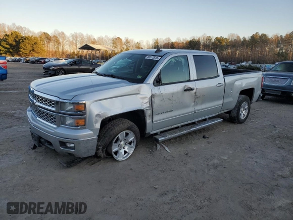 2015 Chevrolet Silverado 1500 LT with VIN 3GCUKREC8FG131829, listed as a Copart auction lot 88572635 with 110,354 mi miles and Salvage Title. Bid and sale history available at DreamBid. Image 1.