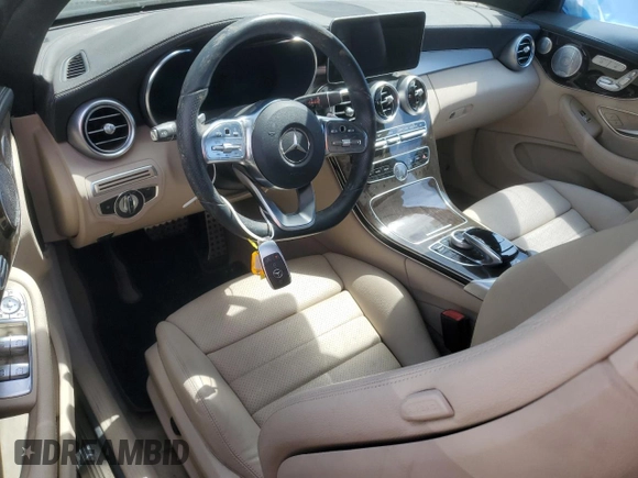 2023 Mercedes-Benz C 300 with VIN W1KWK8DB8PG129335, listed as a Copart auction lot 53168545 with Not Provided miles and Clean Title. Bid and sale history available at DreamBid. Image 8.