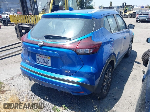 2023 Nissan Kicks SV with VIN 3N1CP5CV9PL553453, listed as a IAAI auction lot 42185119 with 20,677 mi miles and . Bid and sale history available at DreamBid. Image 4.