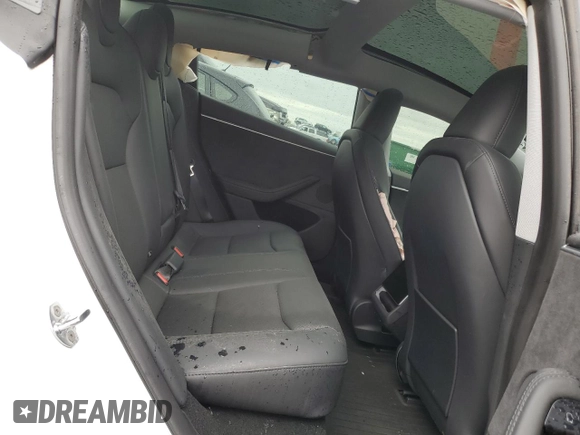 2025 Tesla Model 3 Long Range with VIN 5YJ3E1EB7SF928813, listed as a Copart auction lot 58837915 with 4,278 mi miles and Salvage title. Bid and sale history available at DreamBid. Image 10.