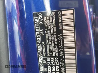 2020 Mercedes-Benz GLB 250 z VIN W1N4M4GB7LW024486, wystawiony jako Copart lot #47861595 z przebiegiem Nie podano mil oraz Tytuł czysty. Historia ofert i sprzedaży dostępna na DreamBid. Obrazek 14.