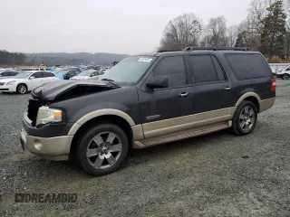2007 Ford Expedition EL Eddie Bauer with VIN 1FMFK17537LA64565, listed as a Copart auction lot 42621655 with 280,566 mi miles and Salvage Title. Bid and sale history available at carsss.com. Image 1.