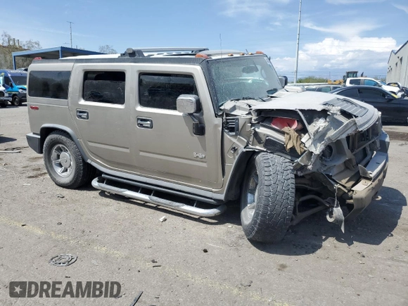 2005 Hummer H2 SUV z VIN 5GRGN23U45H118439, wystawiony jako Copart lot #54339065 z przebiegiem 382 791 mil mil oraz Szkoda całkowita • Salvage title. Historia ofert i sprzedaży dostępna na DreamBid. Obrazek 4.