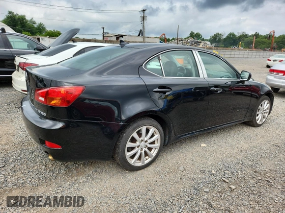 2008 Lexus IS 250 with VIN JTHCK262882023813, listed as a Copart auction lot 64862525 with 212,075 mi miles and Clean title. Bid and sale history available at DreamBid. Image 3.