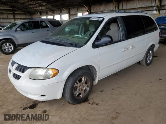 2002 Dodge Caravan EX with VIN 2B8GP74L12R524155, listed as a Copart auction lot 53337095 with 163,825 mi miles and Clean Title. Bid and sale history available at carsss.com. Image 1.
