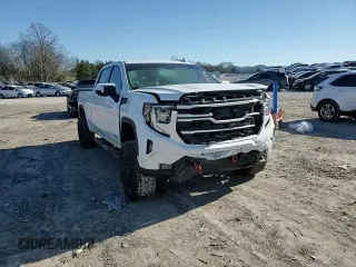 2023 GMC Sierra 1500 AT4 with VIN 3GTUUEE81PG231674, listed as a Copart auction lot 44615465 with 35,569 mi miles and Salvage title. Bid and sale history available at DreamBid. Image 11.