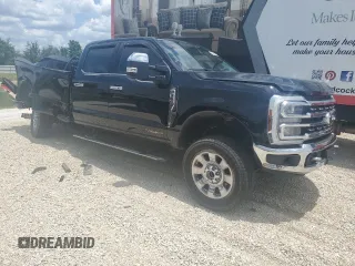 2024 Ford F-350 XL with VIN 1FT8W3BT4REC12989, listed as a Copart auction lot 55408845 with 30,982 mi miles and Salvage title. Bid and sale history available at DreamBid. Image 4.