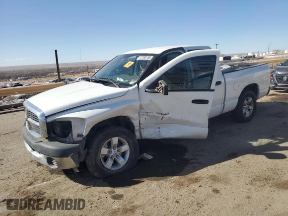 2007 Dodge 1500 ST with VIN 1D7HA18K07J504795, listed as a Copart auction lot 47355155 with 228,868 mi miles and Salvage Title. Bid and sale history available at DreamBid. Image 1.