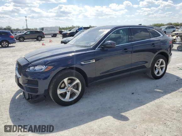 2020 Jaguar F-Pace 25t Premium z VIN SADCJ2FX5LA628763, wystawiony jako Copart lot #47454765 z przebiegiem 46 439 mil mil oraz Nie do naprawy • Non repairable. Historia ofert i sprzedaży dostępna na DreamBid. Obrazek 1.