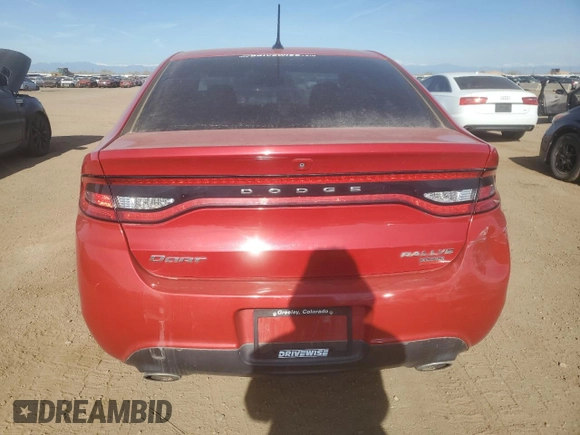 2013 Dodge Dart SXT with VIN 1C3CDFBH7DD648736, listed as a Copart auction lot 54383775 with 120,105 mi miles and Clean Title. Bid and sale history available at carsss.com. Image 6.