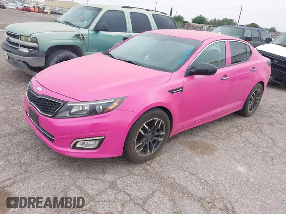 2014 Kia Optima LX z VIN KNAGM4A77E5453187, wystawiony jako IAAI lot #42357588 z przebiegiem 162 501 mil mil oraz . Historia ofert i sprzedaży dostępna na DreamBid. Obrazek 2.