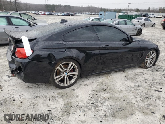 2017 BMW 4 Series 440i with VIN WBA4P1C55HK522257, listed as a Copart auction lot 45650085 with 89,002 mi miles and Salvage Title. Bid and sale history available at carsss.com. Image 3.