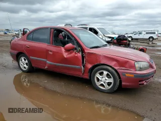 2004 Hyundai Elantra GLS with VIN KMHDN46D14U773476, listed as a Copart auction lot 59343045 with 132,208 mi miles and Clean title. Bid and sale history available at DreamBid. Image 4.