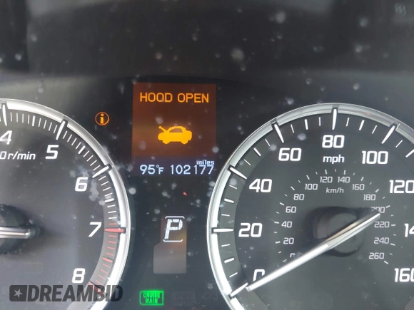 2016 Acura TLX with VIN 19UUB1F37GA006595, listed as a IAAI auction lot 42610775 with 102,177 mi miles and . Bid and sale history available at DreamBid. Image 15.