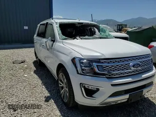 2020 Ford Expedition Max Platinum with VIN 1FMJK1MT5LEA92475, listed as a Copart auction lot 58872975 with 63,215 mi miles and Salvage title. Bid and sale history available at DreamBid. Image 14.