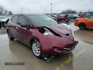 2016 Nissan LEAF S with VIN 1N4BZ0CPXGC313658, listed as a Copart auction lot 40262153 with 48,274 mi miles. Bid and sale history available at carsss.com. Image 11.