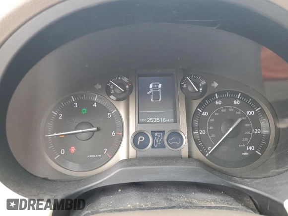 2012 Lexus GX 460 with VIN JTJBM7FX3C5035632, listed as a Copart auction lot 63561825 with 253,516 mi miles and Salvage title. Bid and sale history available at DreamBid. Image 9.