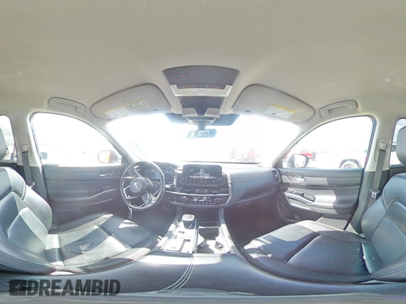 2023 Nissan Pathfinder SL z VIN 5N1DR3CA3PC223523, wystawiony jako Copart lot #50059235 z przebiegiem 63 702 mil mil oraz Szkoda całkowita • Salvage title. Historia ofert i sprzedaży dostępna na DreamBid. Obrazek 14.
