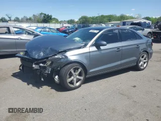 2015 Audi A3 Premium with VIN WAUACGFF5F1084672, listed as a Copart auction lot 55898775 with Not provided miles and Salvage title. Bid and sale history available at DreamBid. Image 1.