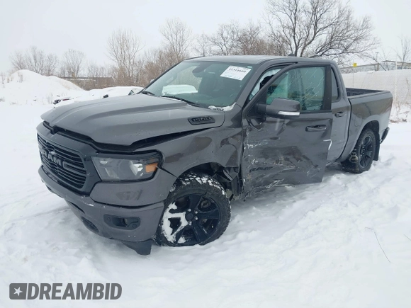 2020 Ram 1500 Big Horn with VIN 1C6SRFFT2LN182740, listed as a IAAI auction lot 41516660 with 86,489 mi miles and . Bid and sale history available at DreamBid. Image 17.