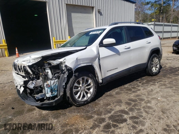 2020 Jeep Cherokee Latitude with VIN 1C4PJLCB5LD586413, listed as a Copart auction lot 45717675 with 138,476 mi miles and Salvage title. Bid and sale history available at DreamBid. Image 1.