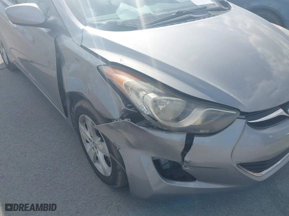2013 Hyundai Elantra GLS PZEV with VIN KMHDH4AE9DU680860, listed as a IAAI auction lot 41068349 with 74,687 mi miles. Bid and sale history available at carsss.com. Image 12.