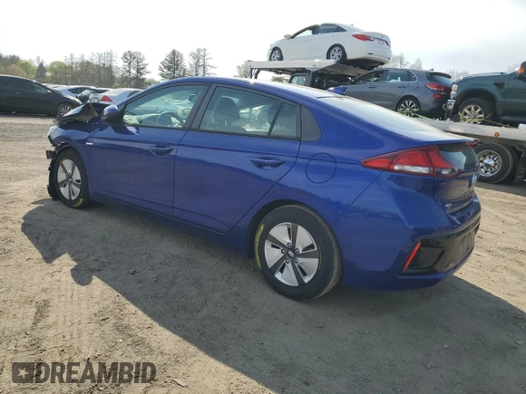 2019 Hyundai Ioniq Blue with VIN KMHC65LC0KU134755, listed as a Copart auction lot 53898845 with 86,930 mi miles and Salvage Title. Bid and sale history available at DreamBid. Image 2.