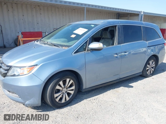 2014 Honda Odyssey EX-L with VIN 5FNRL5H65EB103900, listed as a IAAI auction lot 42592359 with 53,276 mi miles and . Bid and sale history available at DreamBid. Image 17.