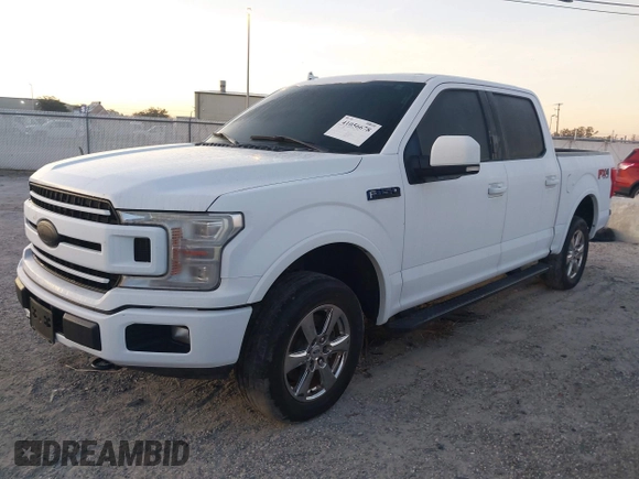 2018 Ford F-150 XL with VIN 1FTEW1EG4JKD64590, listed as a IAAI auction lot 41056678 with 115,792 mi miles. Bid and sale history available at carsss.com. Image 2.