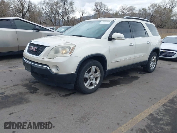 2008 GMC Acadia SLT1 with VIN 1GKEV23708J230207, listed as a IAAI auction lot 41922291 with 246,017 mi miles and . Bid and sale history available at DreamBid. Image 2.