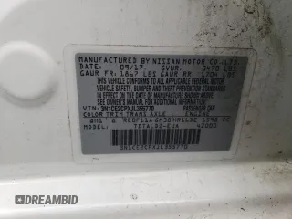 2018 Nissan Note SV with VIN 3N1CE2CPXJL355770, listed as a Copart auction lot 52781745 with 68,847 mi miles and Salvage Title. Bid and sale history available at DreamBid. Image 12.