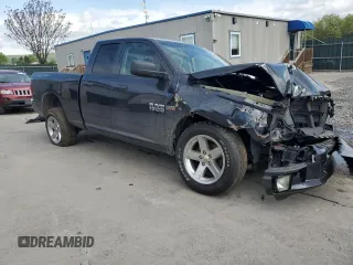 2018 Ram 1500 Express with VIN 1C6RR7FT5JS189099, listed as a Copart auction lot 53643595 with 147,076 mi miles and Salvage title. Bid and sale history available at DreamBid. Image 4.