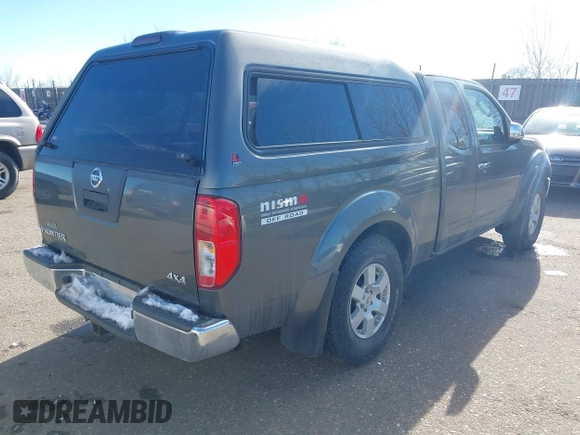 2005 Nissan Frontier SE with VIN 1N6AD06W35C438972, listed as a IAAI auction lot 41277771 with 120,778 mi miles and . Bid and sale history available at DreamBid. Image 4.