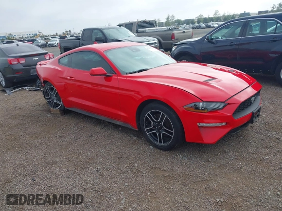 2021 Ford Mustang EcoBoost with VIN 1FA6P8TH0M5115847, listed as a IAAI auction lot 42221654 with 37,048 mi miles and . Bid and sale history available at DreamBid. Image 1.