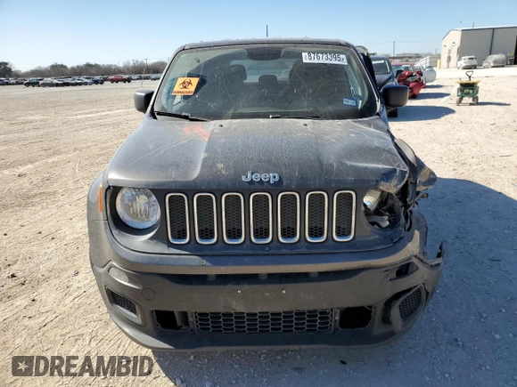 2018 Jeep Renegade Sport with VIN ZACCJAAB8JPG97428, listed as a Copart auction lot 87673395 with 91,391 mi miles and Salvage Title. Bid and sale history available at DreamBid. Image 5.