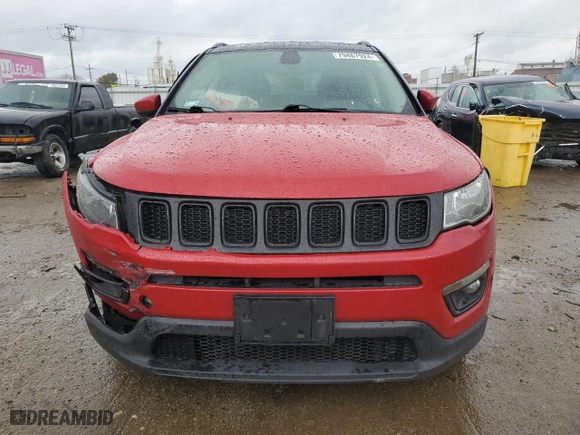 2021 Jeep Compass Altitude with VIN 3C4NJCBB3MT560977, listed as a Copart auction lot 79467924 with 57,391 mi miles and Salvage Title. Bid and sale history available at carsss.com. Image 5.