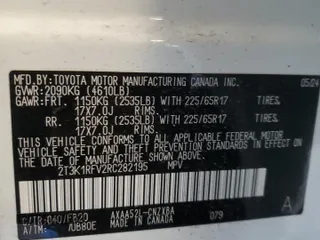 2024 Toyota RAV4 LE with VIN 2T3K1RFV2RC282195, listed as a Copart auction lot 42777655 with 4,836 mi miles and Salvage Title. Bid and sale history available at carsss.com. Image 14.