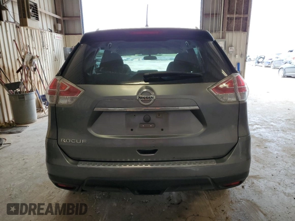 2016 Nissan Rogue S with VIN KNMAT2MT9GP661720, listed as a Copart auction lot 53524675 with 93,111 mi miles and Salvage Title. Bid and sale history available at DreamBid. Image 6.