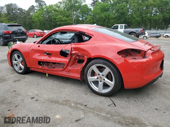 2016 Porsche Cayman S with VIN WP0AB2A80GK185261, listed as a Copart auction lot 52135744 with 80,607 mi miles and . Bid and sale history available at DreamBid. Image 2.