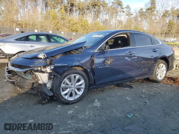 2020 Chevrolet Malibu LT with VIN 1G1ZD5ST7LF077765, listed as a Copart auction lot 43127835 with 83,640 mi miles and Salvage Title. Bid and sale history available at DreamBid. Image 1.