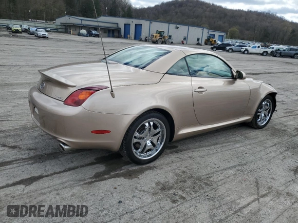 2002 Lexus SC with VIN JTHFN48Y320004316, listed as a Copart auction lot 53374945 with 52,543 mi miles and Salvage Title. Bid and sale history available at carsss.com. Image 3.