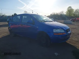 2005 Chevrolet Aveo LS with VIN KL1TD52665B289064, listed as a IAAI auction lot 42099766 with 114,001 mi miles and . Bid and sale history available at DreamBid. Image 1.