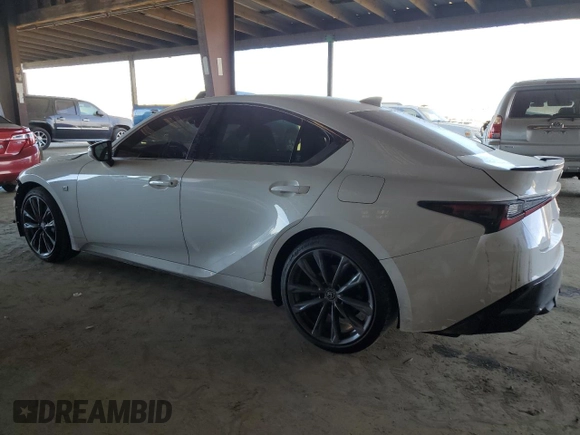 2023 Lexus IS with VIN JTHGZ1B22P5065405, listed as a Copart auction lot 46936285 with 31,971 mi miles and Salvage Title. Bid and sale history available at carsss.com. Image 2.
