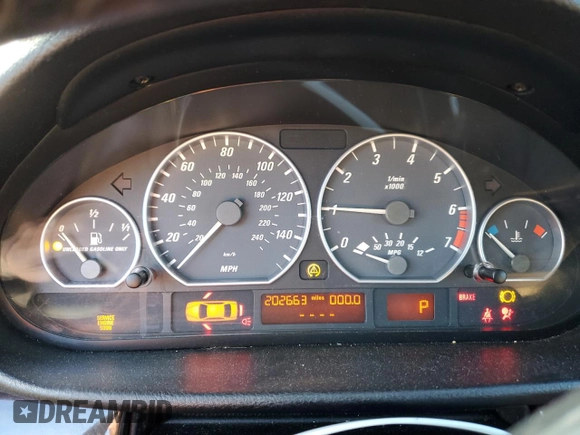 2002 BMW 3 Series 330Ci with VIN WBABS53472JU93846, listed as a Copart auction lot 43951675 with 202,663 mi miles and Clean title. Bid and sale history available at DreamBid. Image 9.