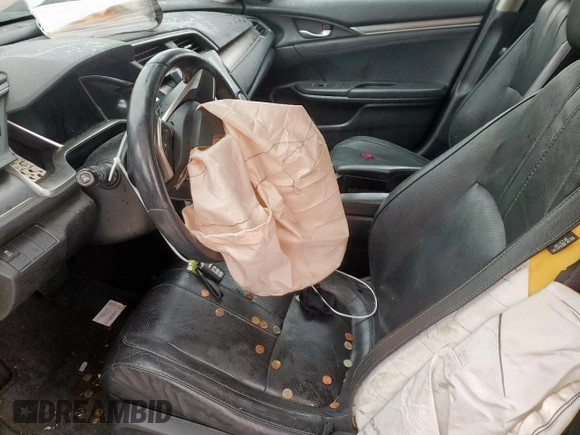 2016 Honda Civic Sedan EX-L with VIN 2HGFC1F75GH636416, listed as a Copart auction lot 46340835 with 0 mi miles and Salvage Title. Bid and sale history available at carsss.com. Image 7.