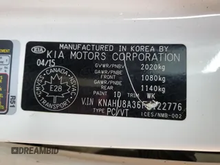 2015 Kia Rondo EX with VIN KNAHU8A36F7122776, listed as a Copart auction lot 51251214 with 172,306 mi miles and Salvage Title. Bid and sale history available at carsss.com. Image 12.