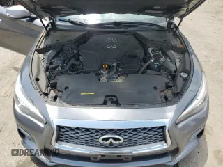 2019 Infiniti Q50 Luxe with VIN JN1EV7AR7KM591889, listed as a Copart auction lot 61304425 with 73,712 mi miles and Salvage title. Bid and sale history available at DreamBid. Image 11.